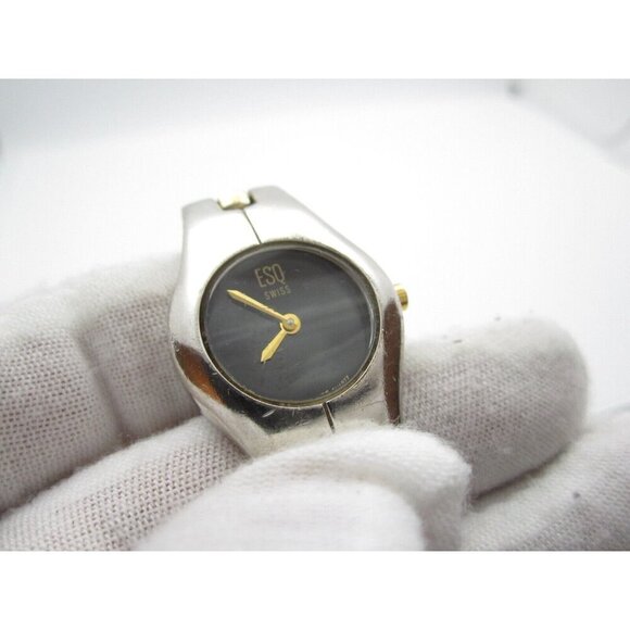 Women ESQ Swiss Quartz WR Analog 22mm Round Watch (H613) "New Battery" - Picture 3 of 12